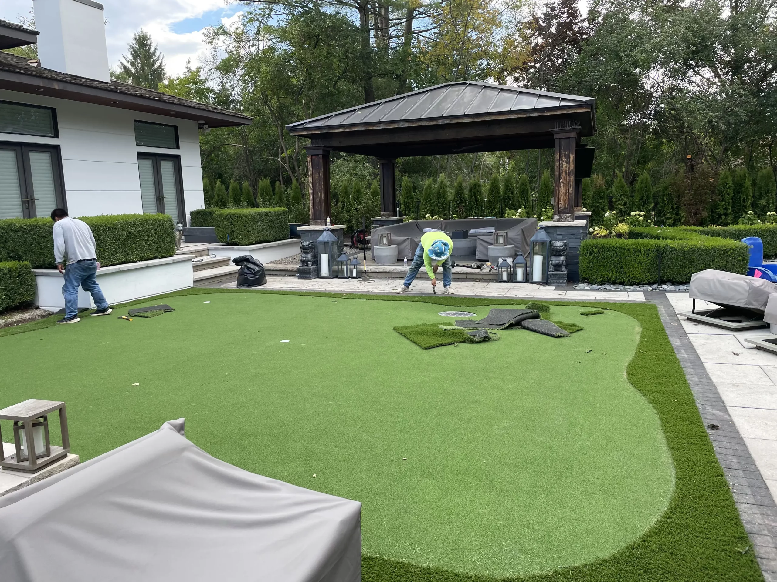 Synthetic Putting Green Design and Install in Stafford, TX